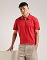 Calvin Klein Jeans Solid Regular-Fit Cotton Polo T-Shirt