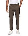 U.S. Polo Assn. Austin Trim Fit Solid Casual Trousers