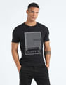 Flying Machine Graphic Print Slim Cotton T-Shirt