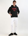 Tommy Hilfiger Washed Brand Printed Hooded Sweatshirt