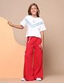 U.S. Polo Assn. Kids Girls Regular Fit Cargo Track Pants