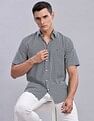 Tommy Hilfiger Mens Navy Geometric Shirt