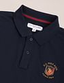 U.S. Polo Assn. Ribbed Collar Solid Polo Shirt