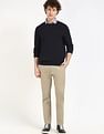 Tommy Hilfiger Solid Regular-Fit Cotton Sweater